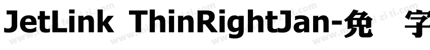 JetLink ThinRightJan字体转换